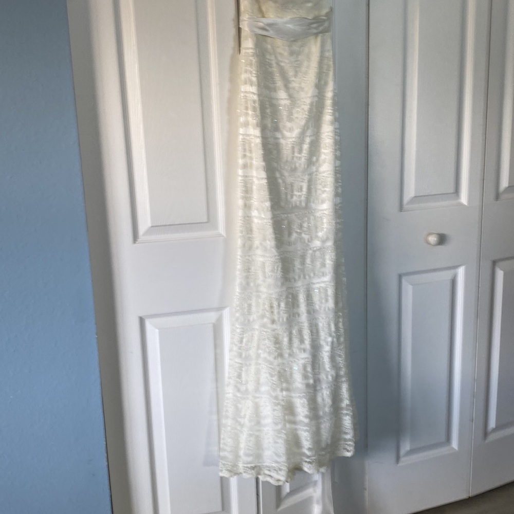 Lovely Davids Bridal lace gown with sequins [Ivory] - Picture 5 of 12